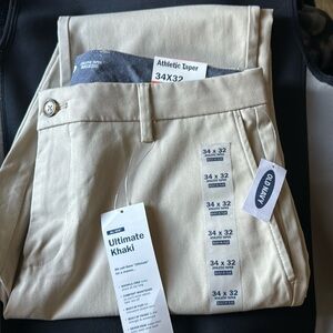 Pants Ultimate Khaki, Athletic Taper size W 34 X L 32
